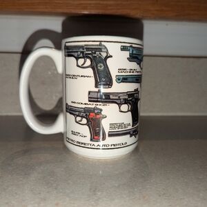 NEW Vintage NRA national rifle association Mug cup Petro Beretta auto pistols
